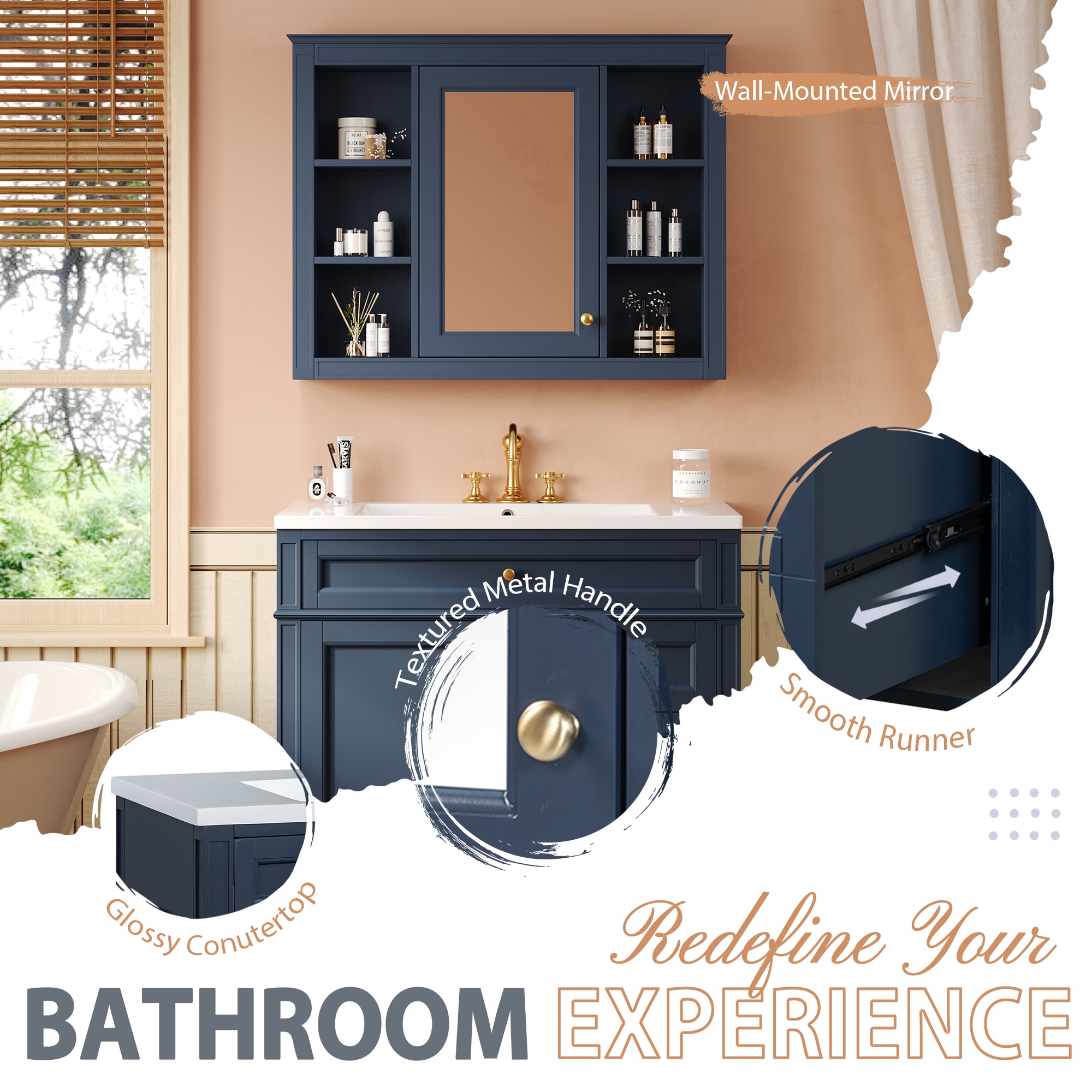 ModernLuxe L3P-N710S236006C Bath-Vanity-Combo - View #4