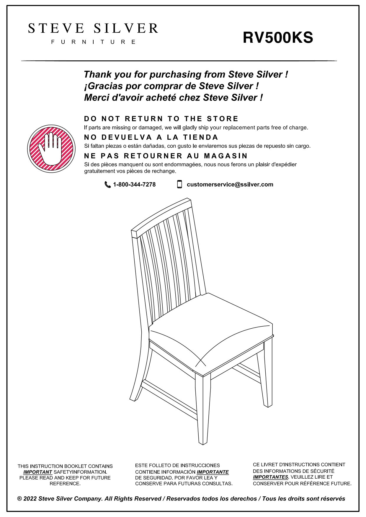 Steve Silver RV500KS Dining-Chairs - View #8