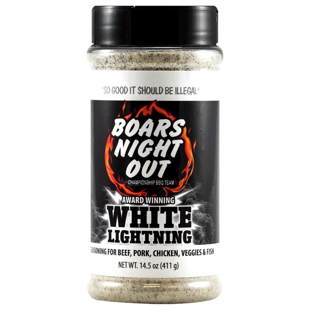 Boars Night Out -  White Lightning BBQ Seasoning 14.5 oz 1 pk