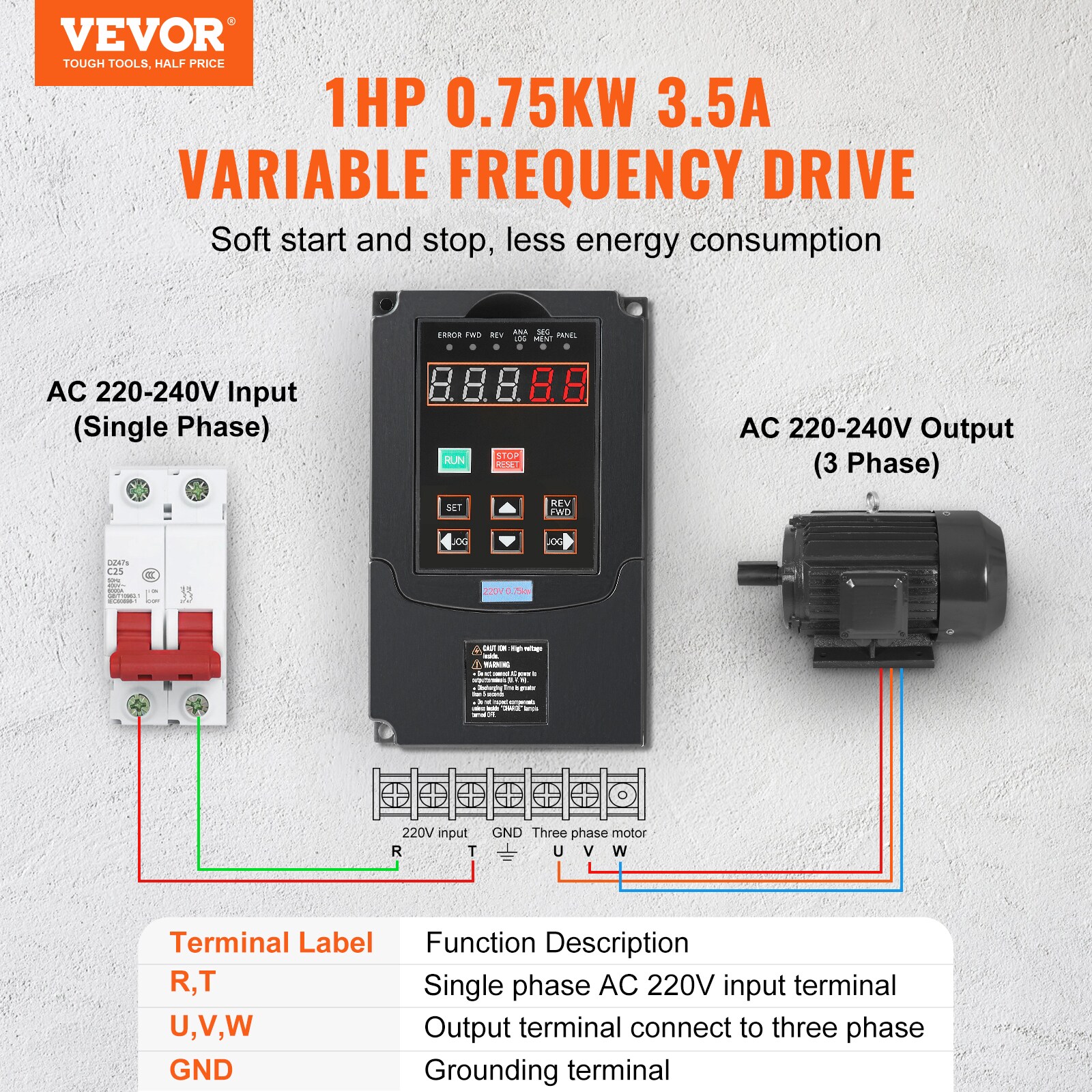 VEVOR BPQDQ075KW22HSLPSV7 Maintenance-Tools - View #5