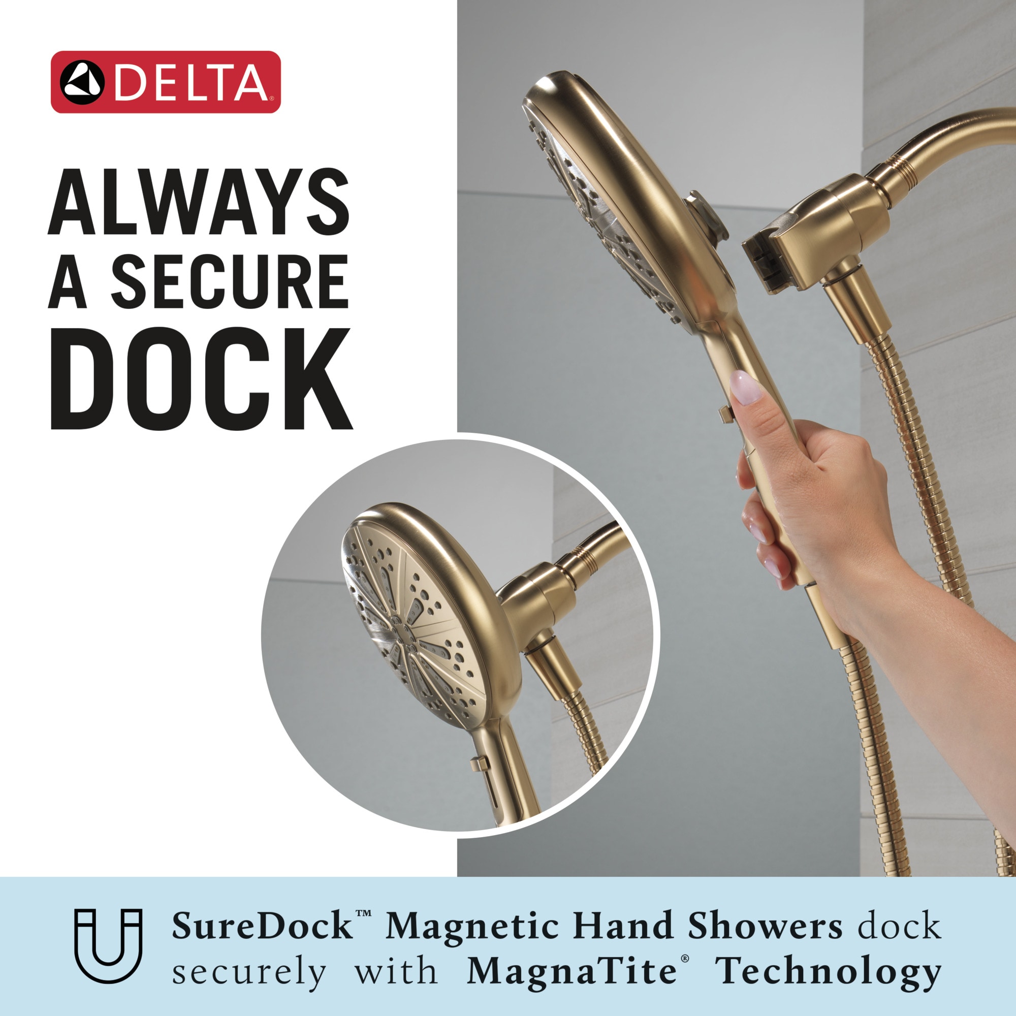 Delta Faucet Nicoli 14 Series Single-Handle Gold Shower Faucet