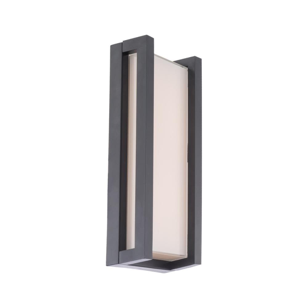 dweLED WS-W44014-BK Axel 1 -Light 14-in H Matte Black Hardwired Integrated LED Outdoor Wall Light