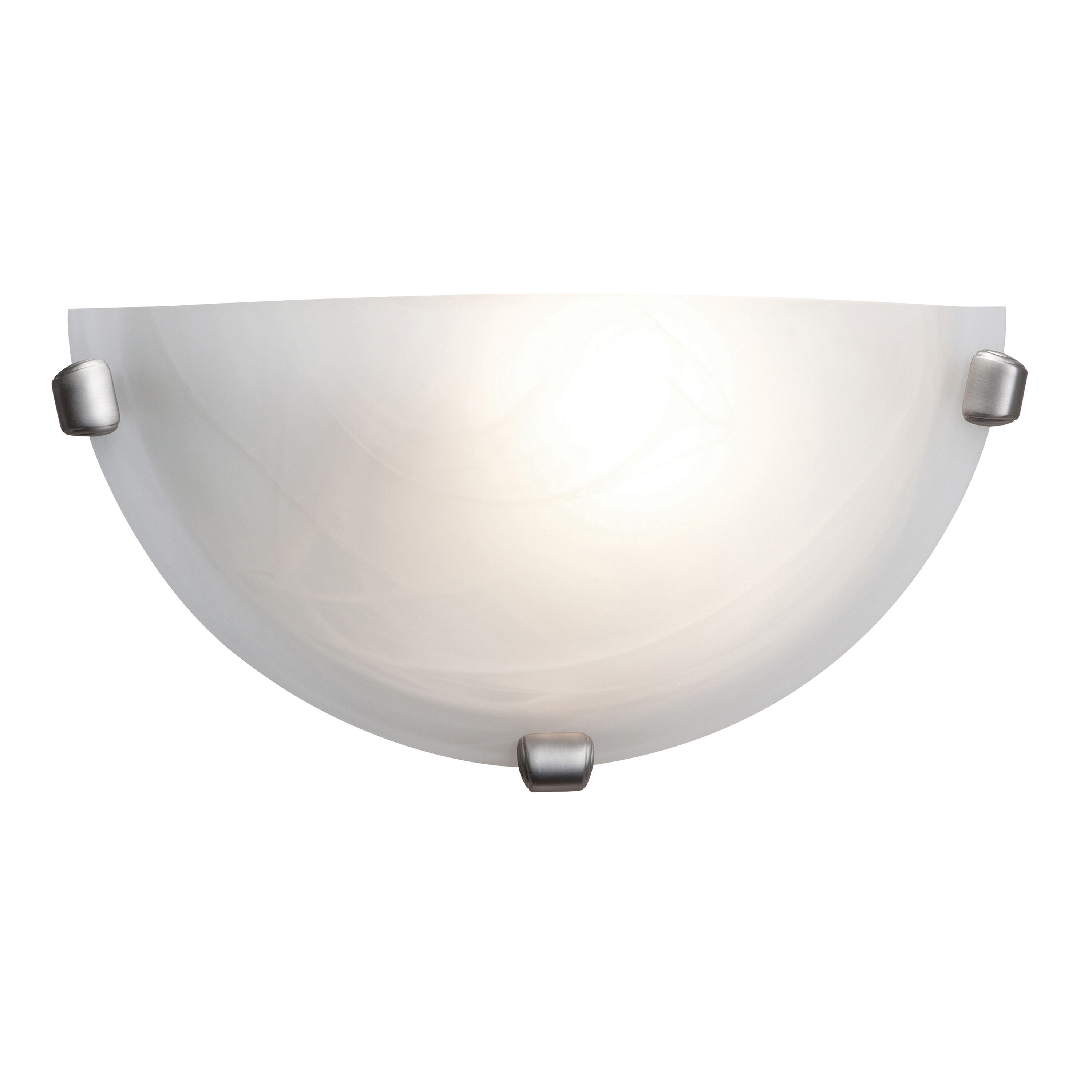 Access Lighting 20417-BS/ALB Mona 12-in W 1 -Light Brushed Steel Wall Sconce