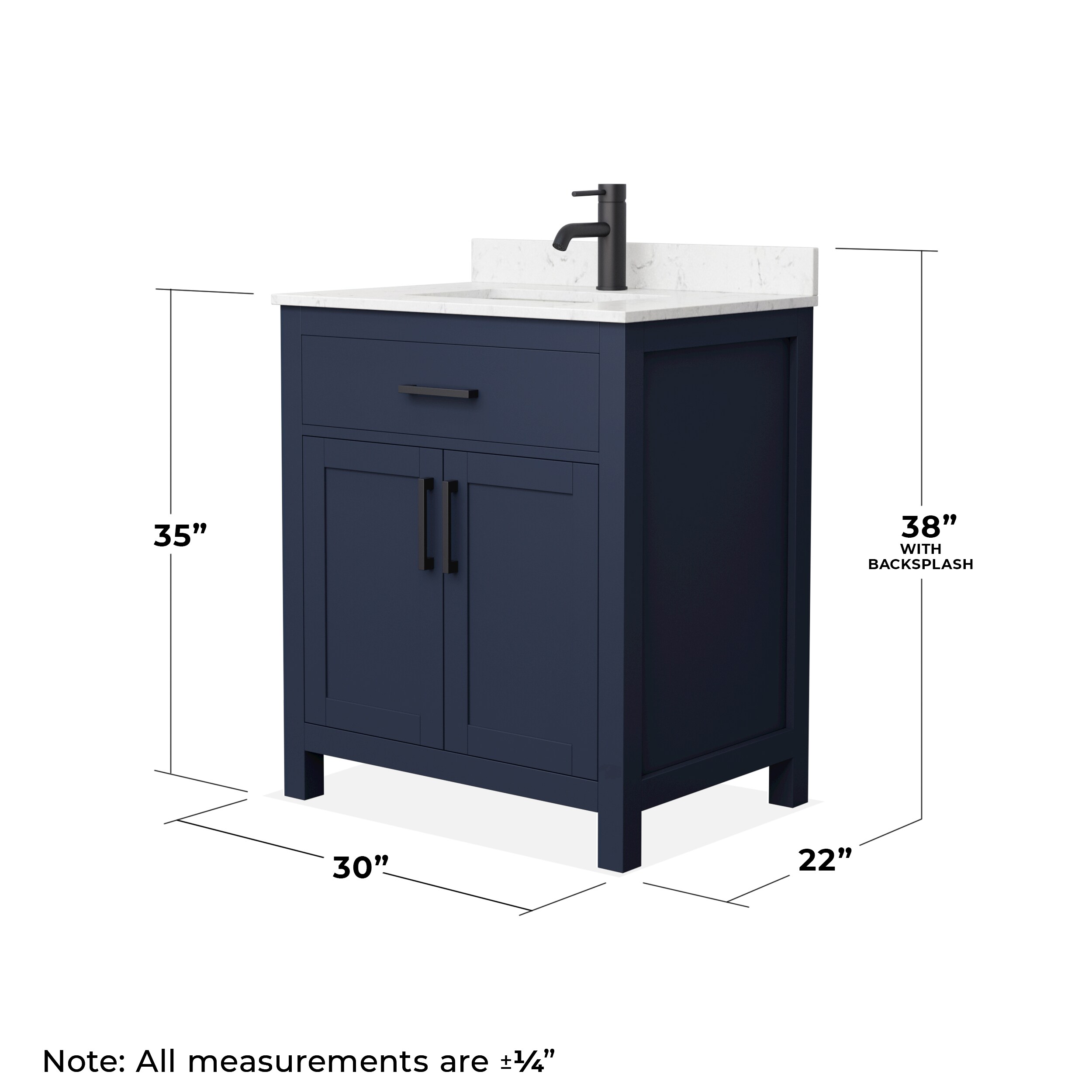 Wyndham Collection WCG242430SBBCCUNSMXX Bath-Vanity-Combo - View #5