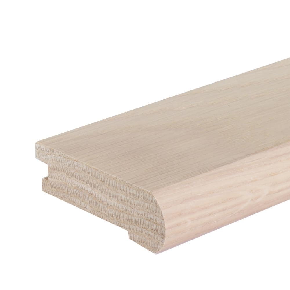 Flexco 954132 Solid Wood Stair Nose 2.75-in x 78-in x 0.75-in Frencho Oak Carmela Prefinished Wood Oak Flush Stair Nosing