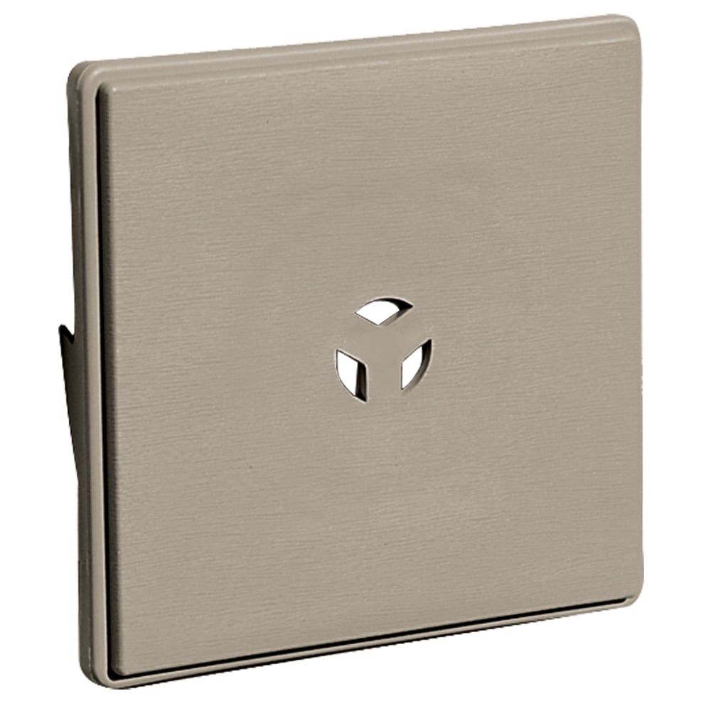 Builders Edge 130110008096 6.625-Inches x 6.625-Inches Clay Vinyl Universal Mounting Block
