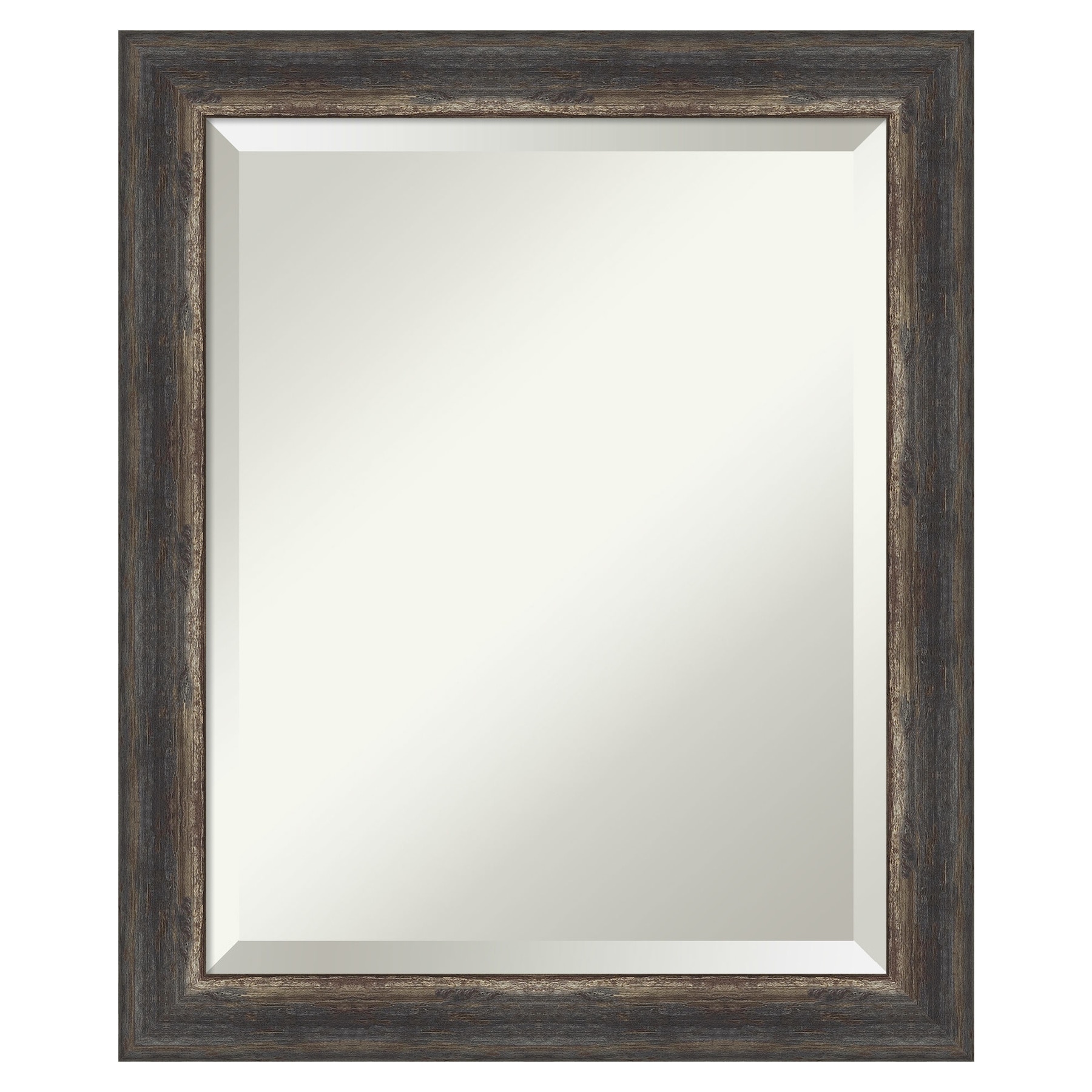 Amanti Art DSW4960722 Bark 19.5-Inches x 23.5-Inches Polished Rectangle Bathroom Vanity Mirror ( Distressed Black,Brown,Silver )