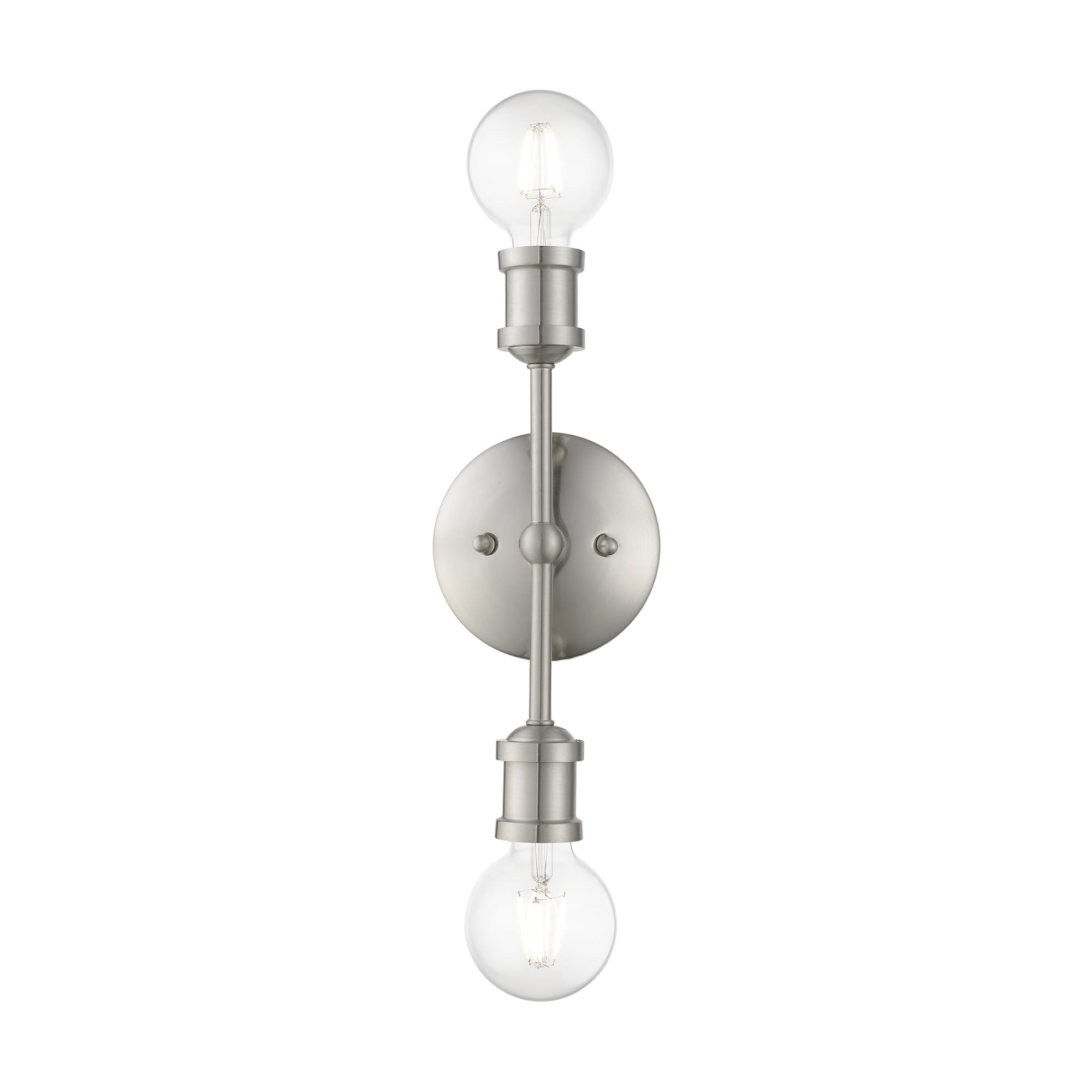 Lansdale Brushed Nickel 12" Contemporary Vanity Light