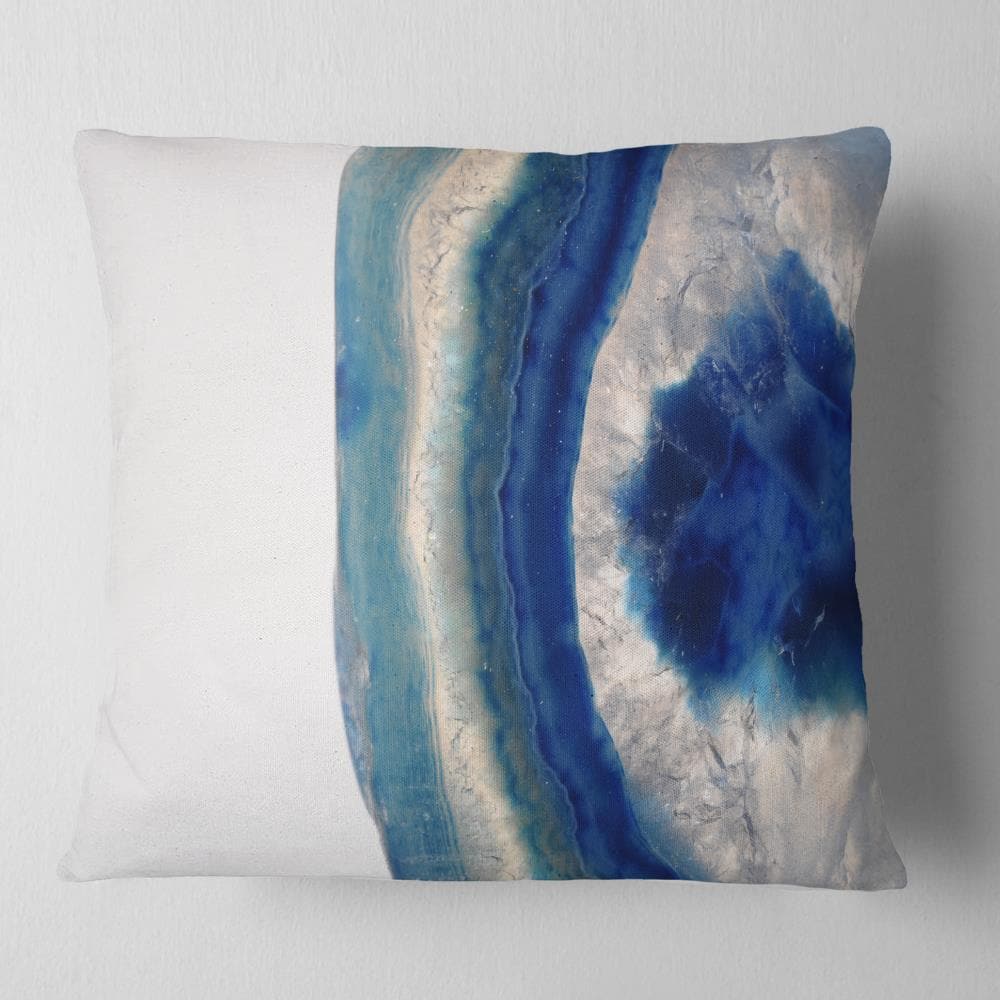 Designart CU14371-16-16 16-in x 16-in Blue Indoor Decorative Pillow