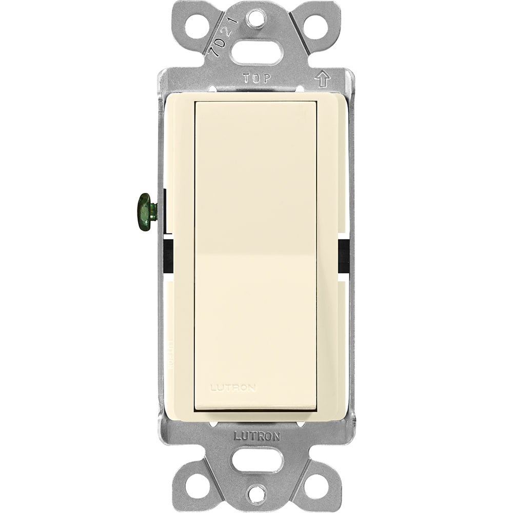 Lutron CA-1PS-AL Claro 15-amp Single-pole Rocker Master Light Switch , Almond