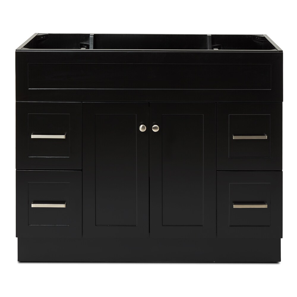 Black bathroom vanity on sale 42 inch