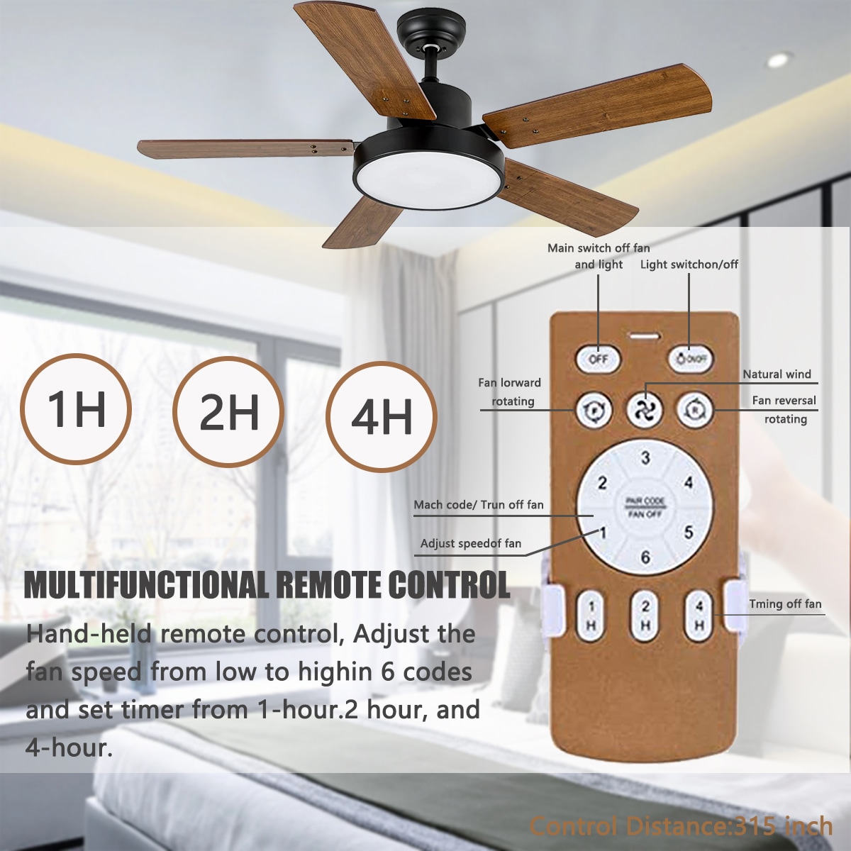 Kahomvis DHS-QPHF-44WS5 Ceiling-Fans - View #7