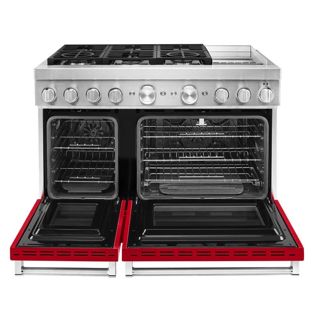 KitchenAid 6.7 Cu. Ft. Freestanding Dual Fuel Double Oven Range