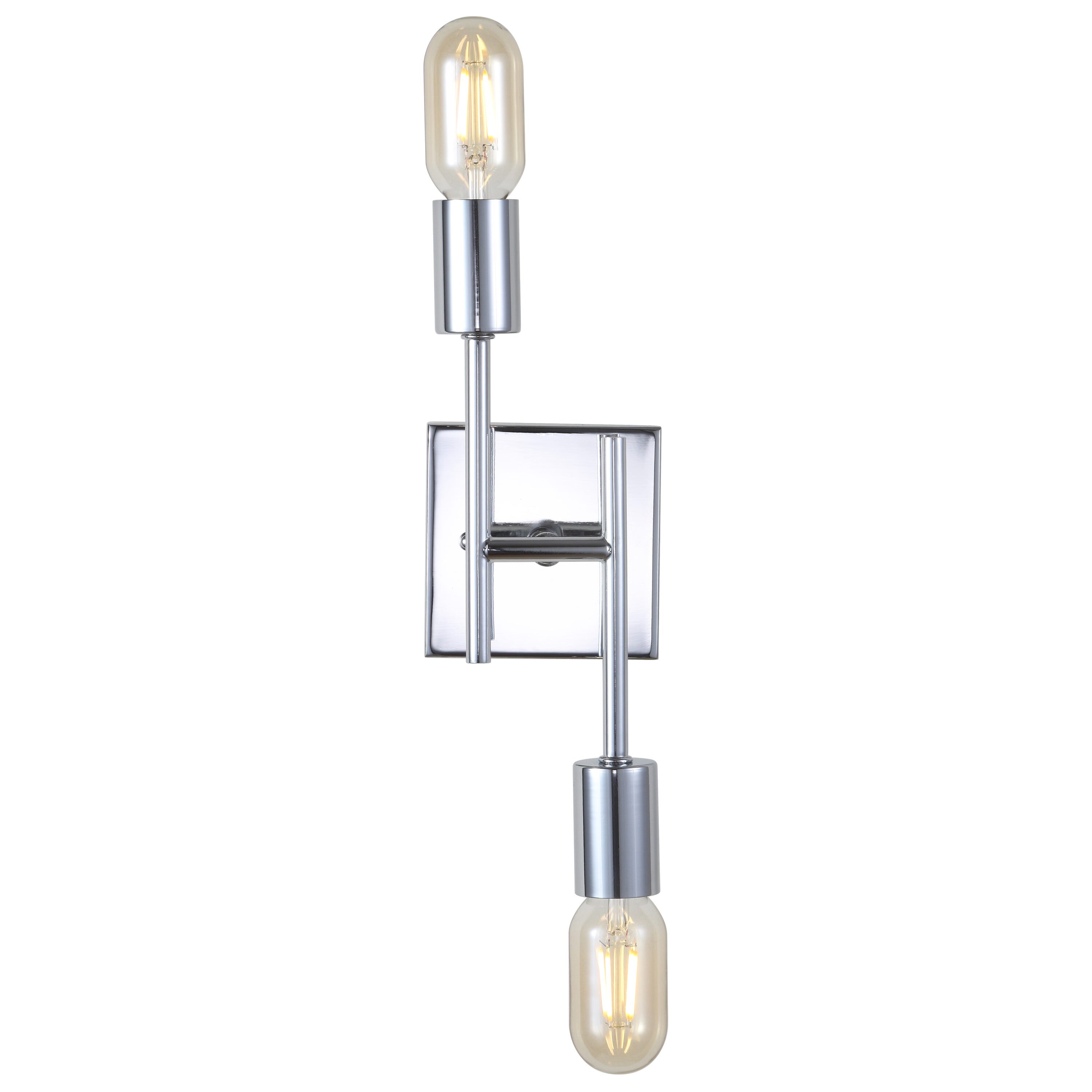 Turing 18.75" Polished Chrome LED Wall Sconce for Modern Homes