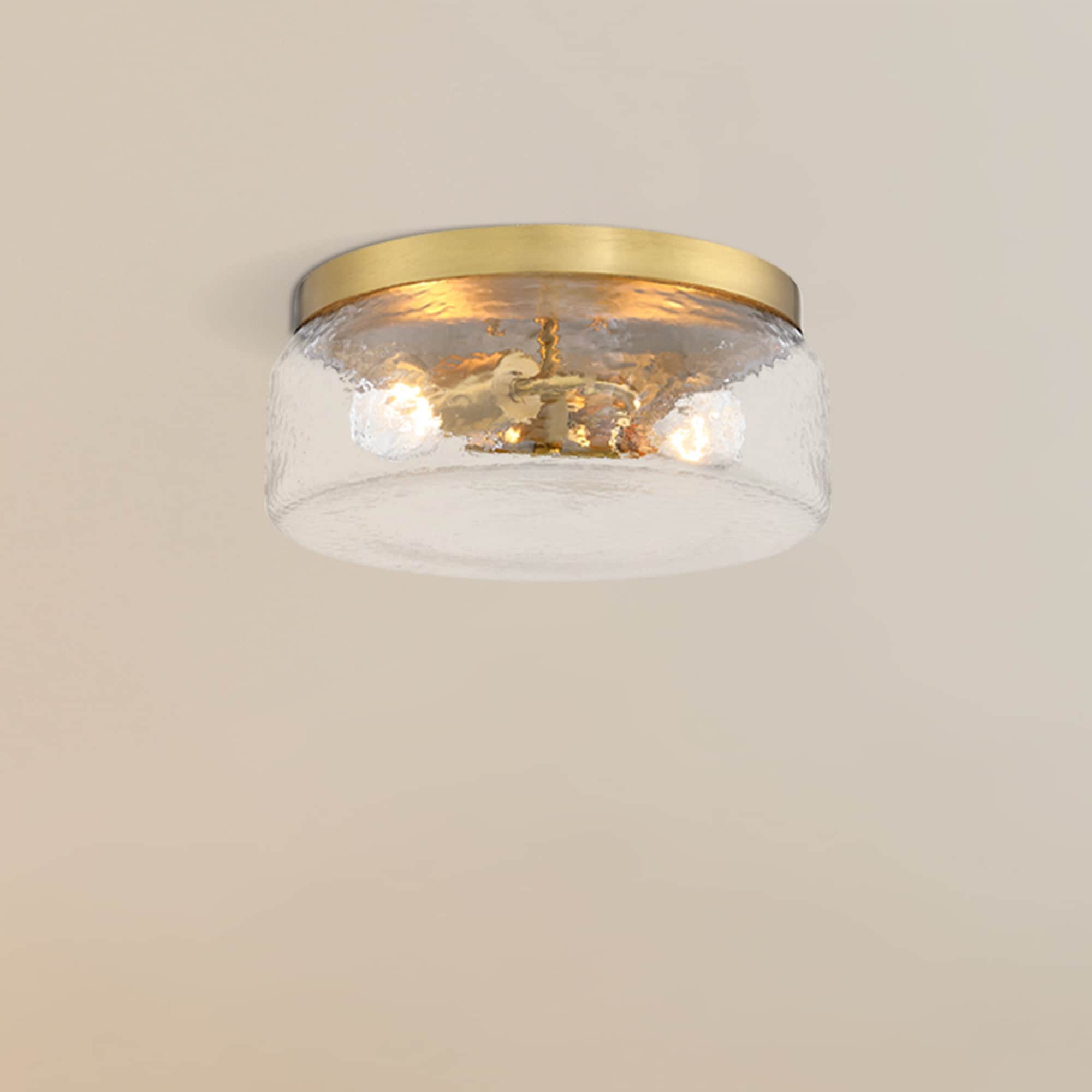 Designers Fountain D323M-FM-BG Rose Marie 2 -Light 13-in Brushed Gold Flush Mount Light