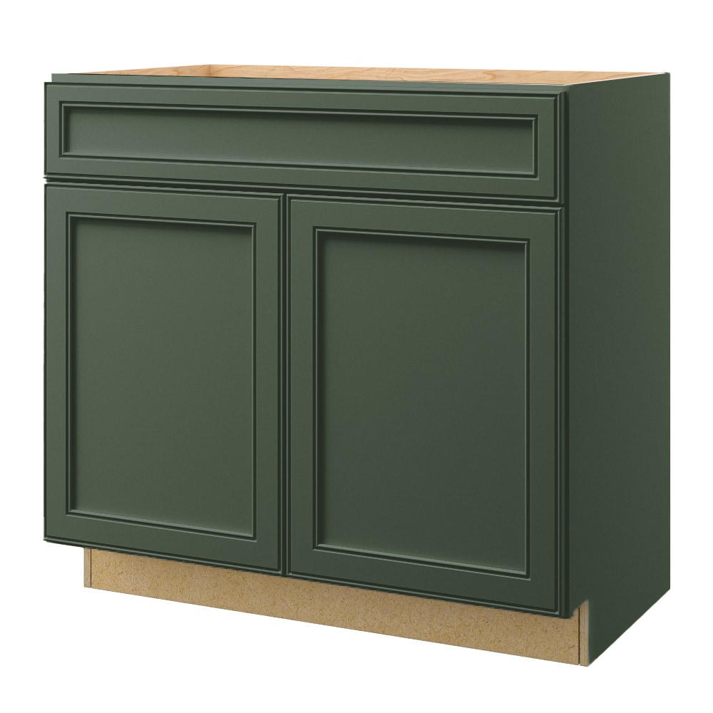 allen + roth 55318HR Heathrow 36-in Sage Bathroom Vanity Base Cabinet without Top