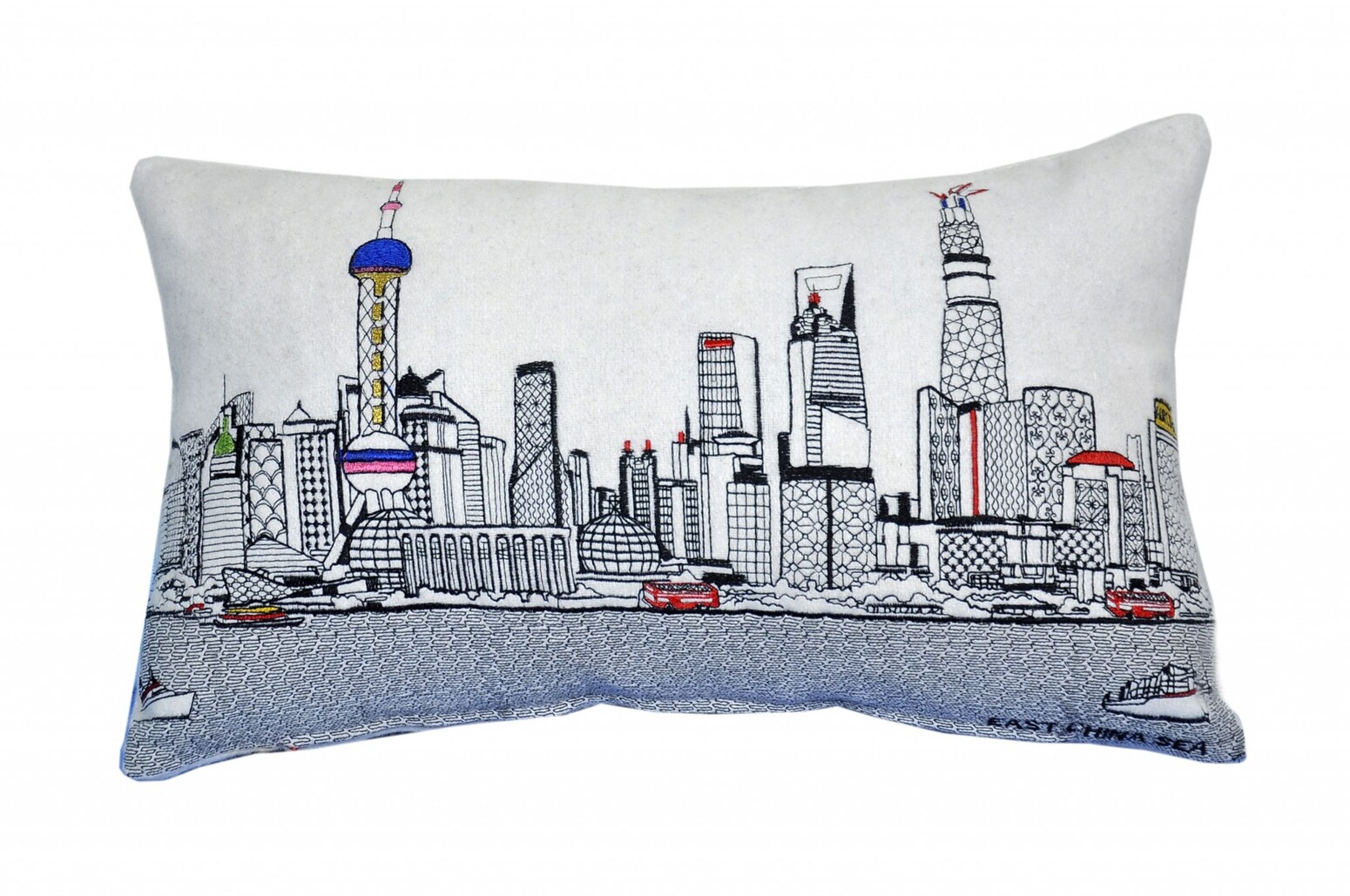 HomeRoots 4000482521 24-in x 14-in Cream Rectangular Indoor Decorative Pillow