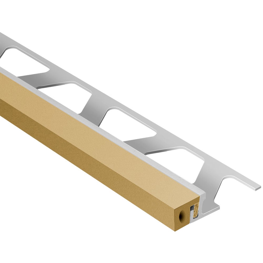 Schluter Systems AKSA110HB Dilex-KSA 0.438-in W x 98.5-in L Light beige Aluminum Tile Edge Trim