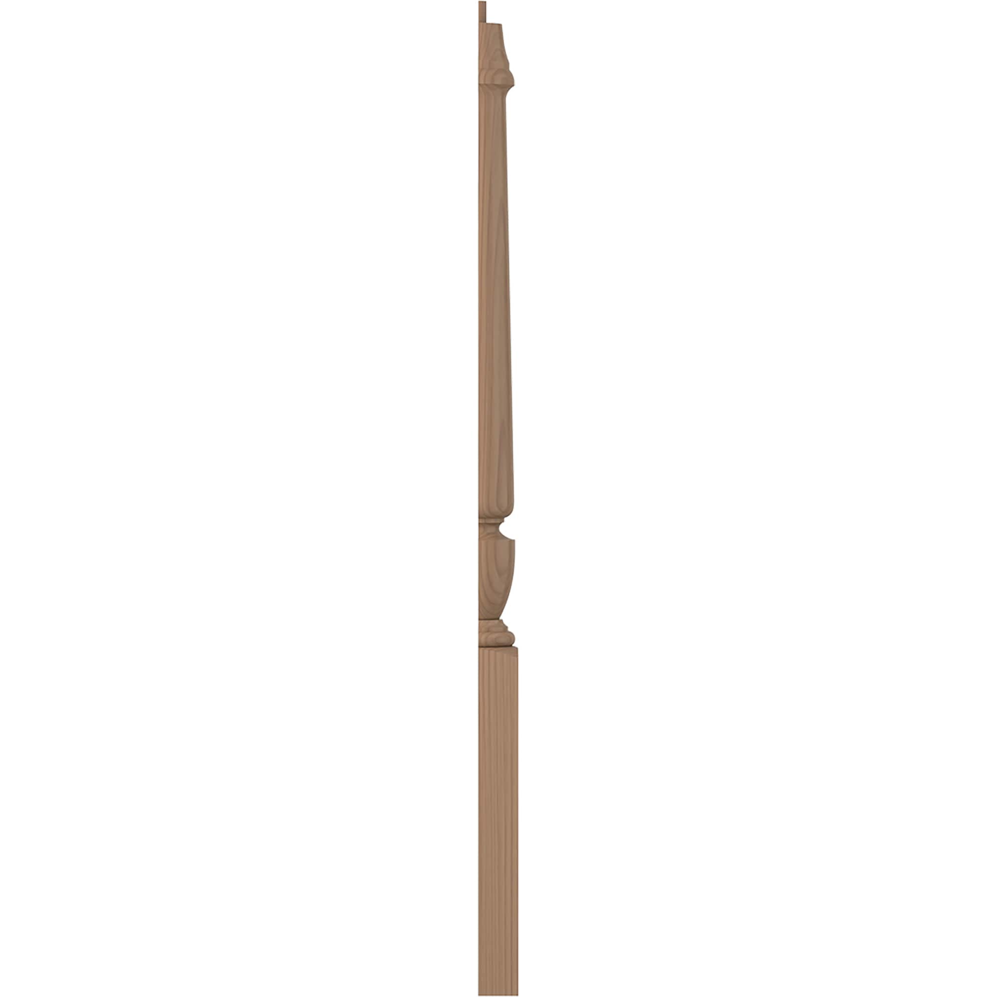 L.J. Smith Stair Systems LJP-3010 1-2-P 3.5-in x 43-in Unfinished Poplar Stair Newel Post
