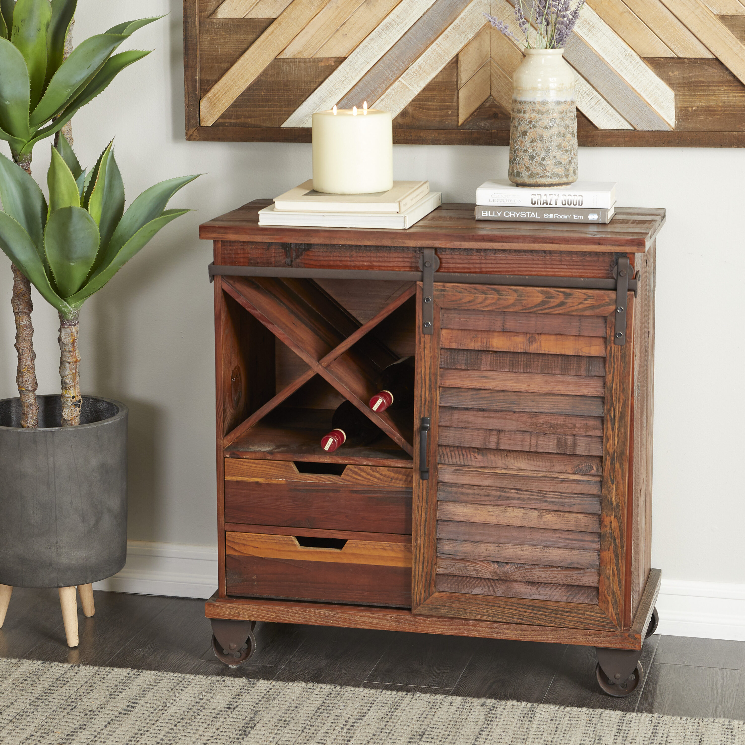 Grayson Lane 94346 31.5-in W Brown Accent Cabinet