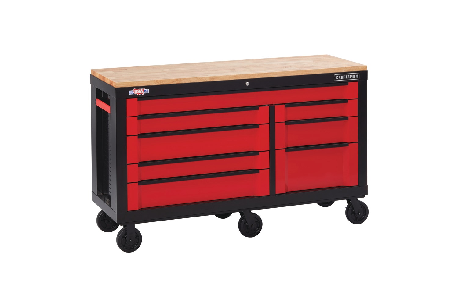 CRAFTSMAN 3000 Series 63-in W x 37-in H 8-Drawer Steel Rolling