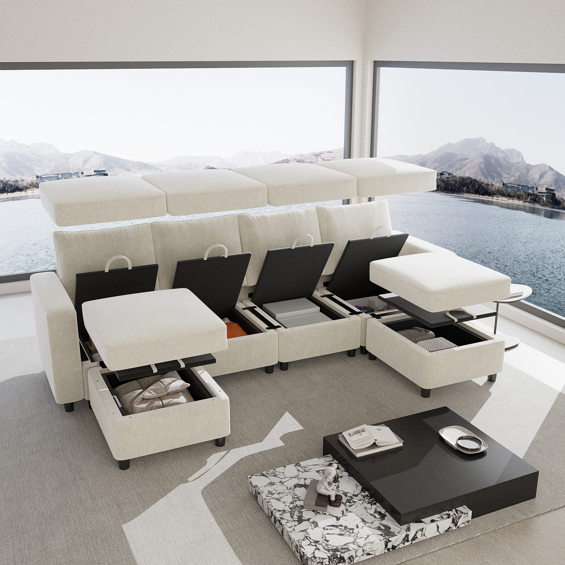 Winado LO14424+25+26+1A4B1C Sofas-Loveseats - View #3