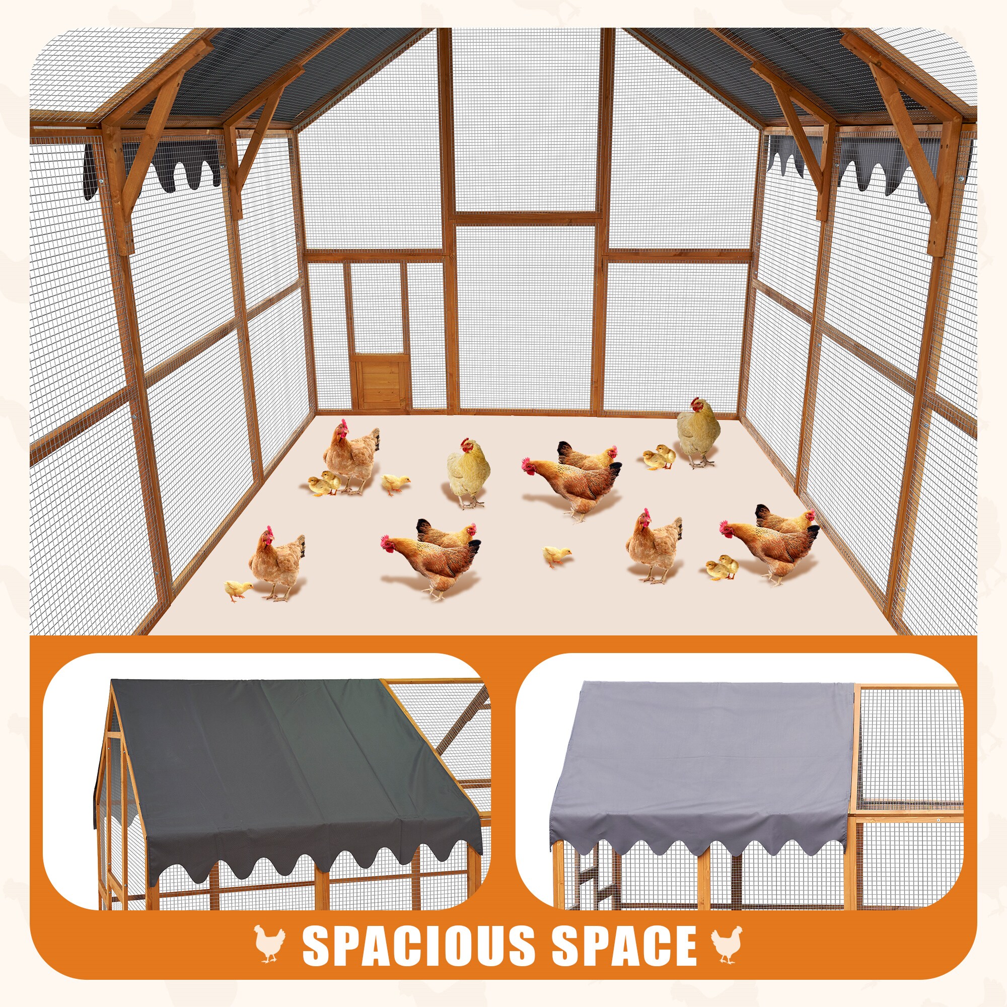 BABOOM BOM-100972-OR Chicken-Coops-Rabbit-Hutches - View #5