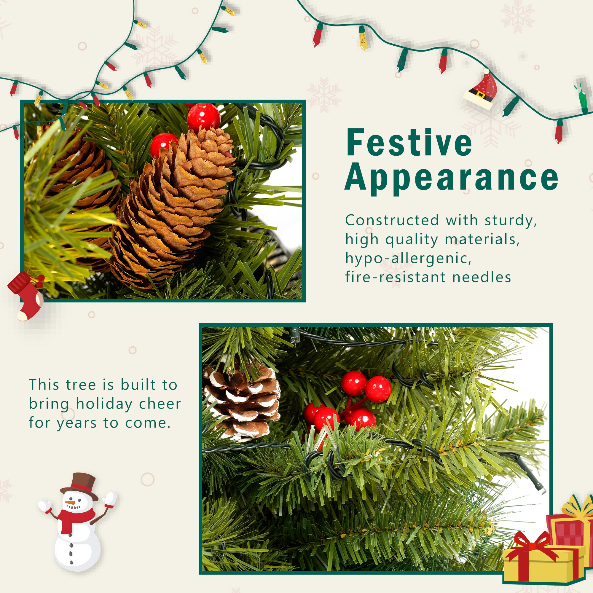 AAZJ NBC-CM70547 Artificial-Christmas-Trees - View #6