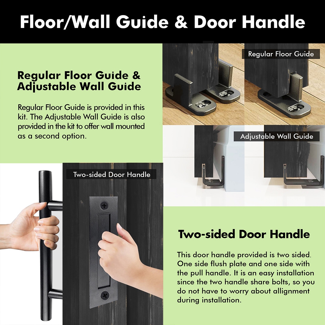HOMACER YT1TGH054C-2680F-BK Barn-Doors - View #7