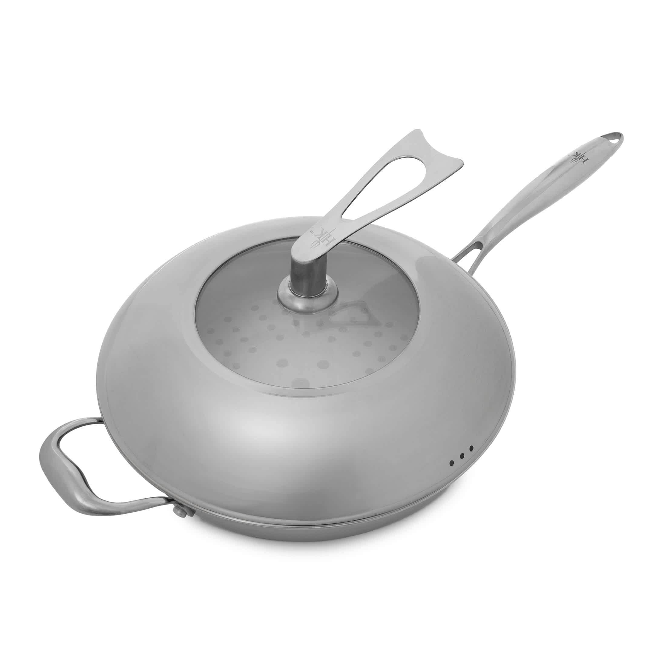 Hell's Kitchen HWHE12C HELLS KITCHEN HKHW-12C 12 INCH CERAMIC WOK WITH LID