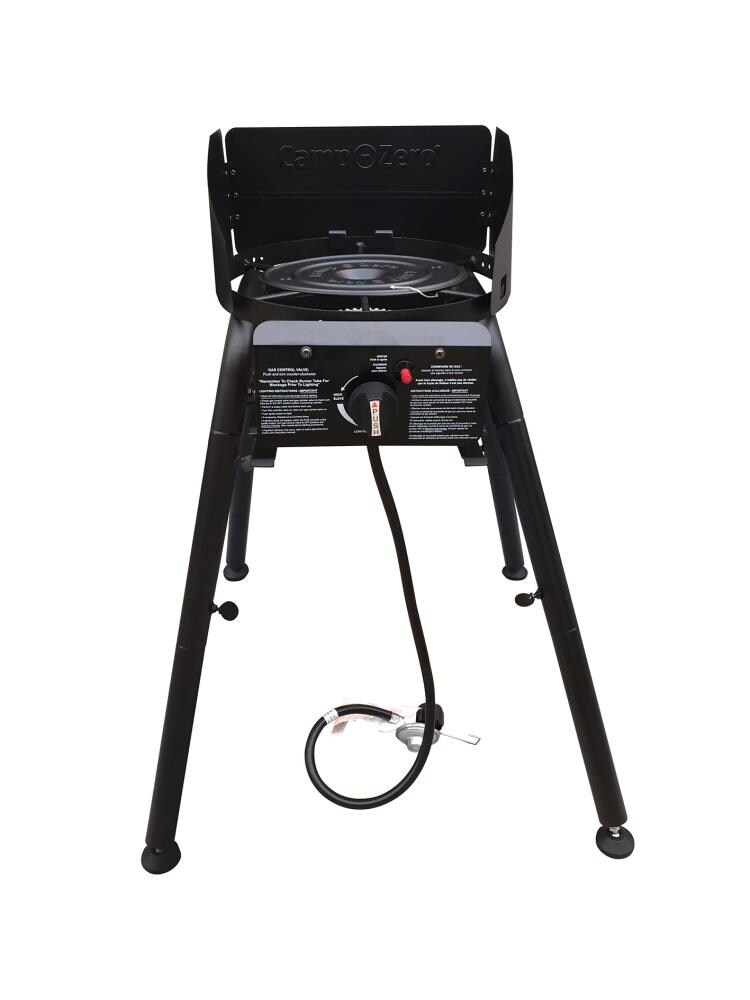 Camp-Zero HZ-135D-S11 1-Burner Propane 20-lb Cylinder Piezo Aluminized Steel Outdoor Stove