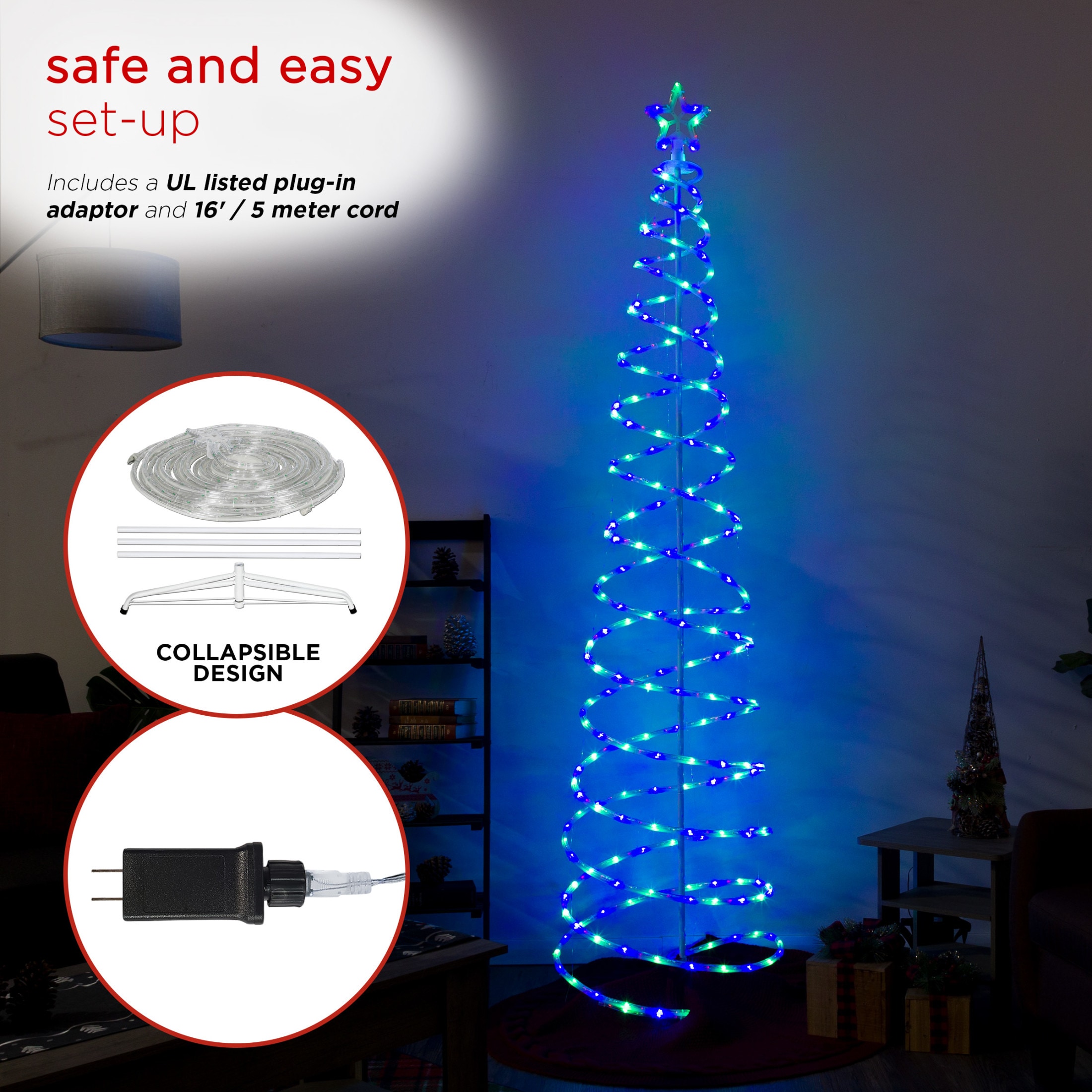 Alpine Corporation CEY223L-MC Artificial-Christmas-Trees - View #6