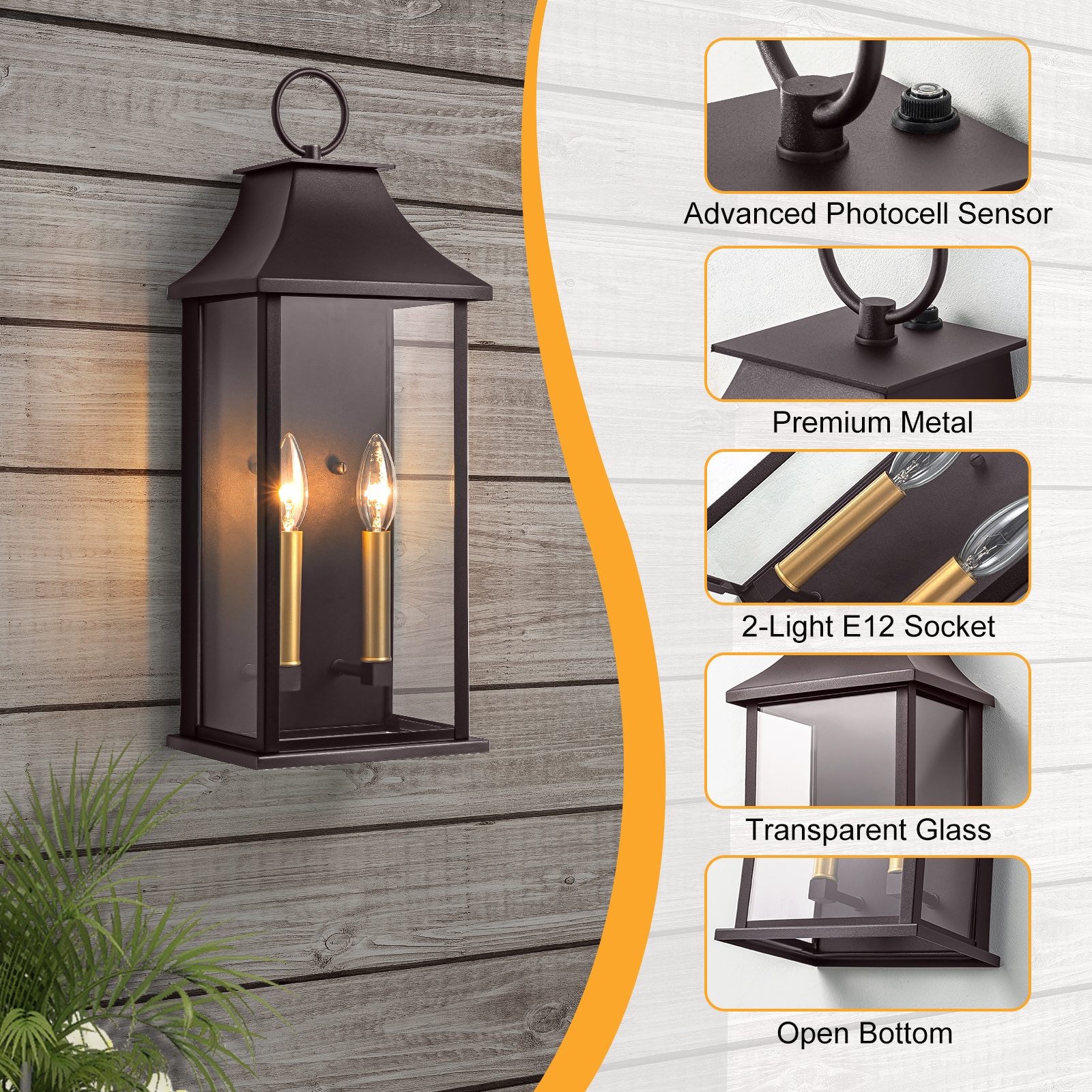 Maxax MX7008-W2BR Outdoor-Wall-Lighting - View #4