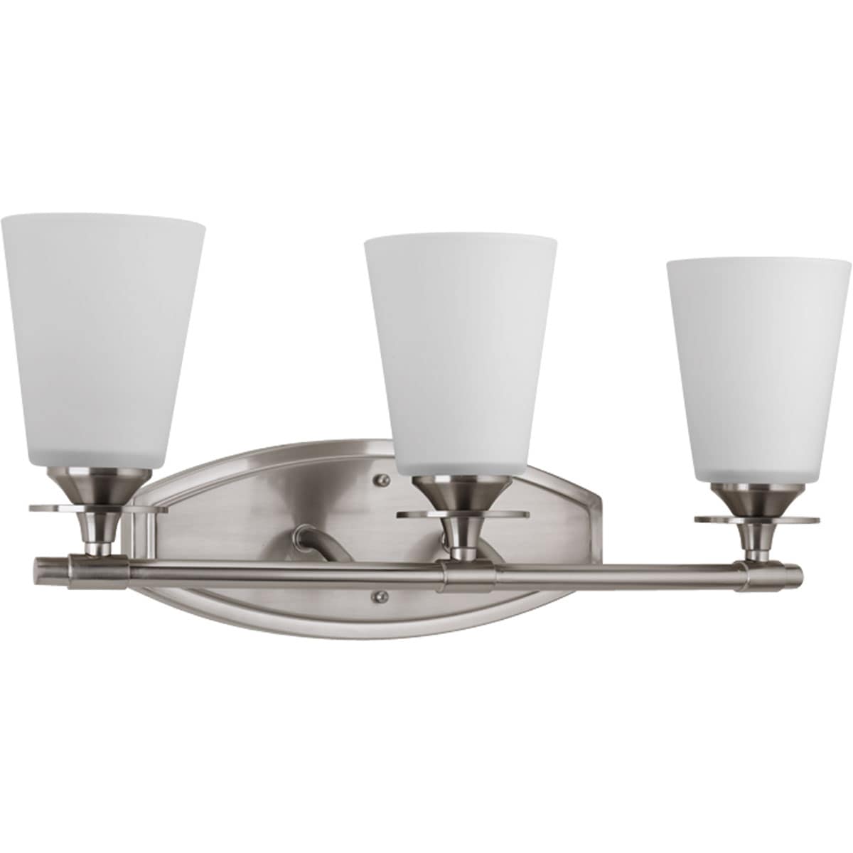 Progress Lighting P3248-09 Cantata 3-Light Brushed Nickel Transitional Vanity Light