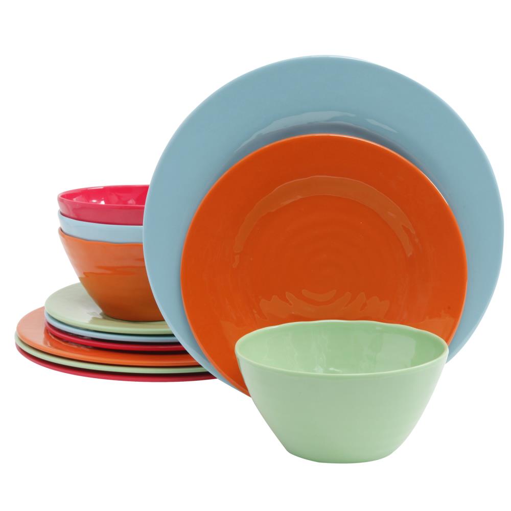 Gibson Home 84999957M Multi Melamine Dinnerware
