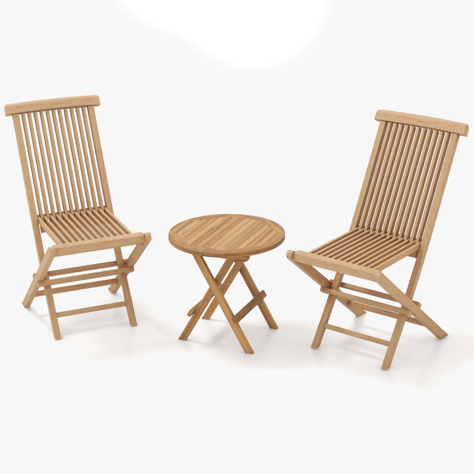 Costway LWS00144 Natural Teak Patio Bar