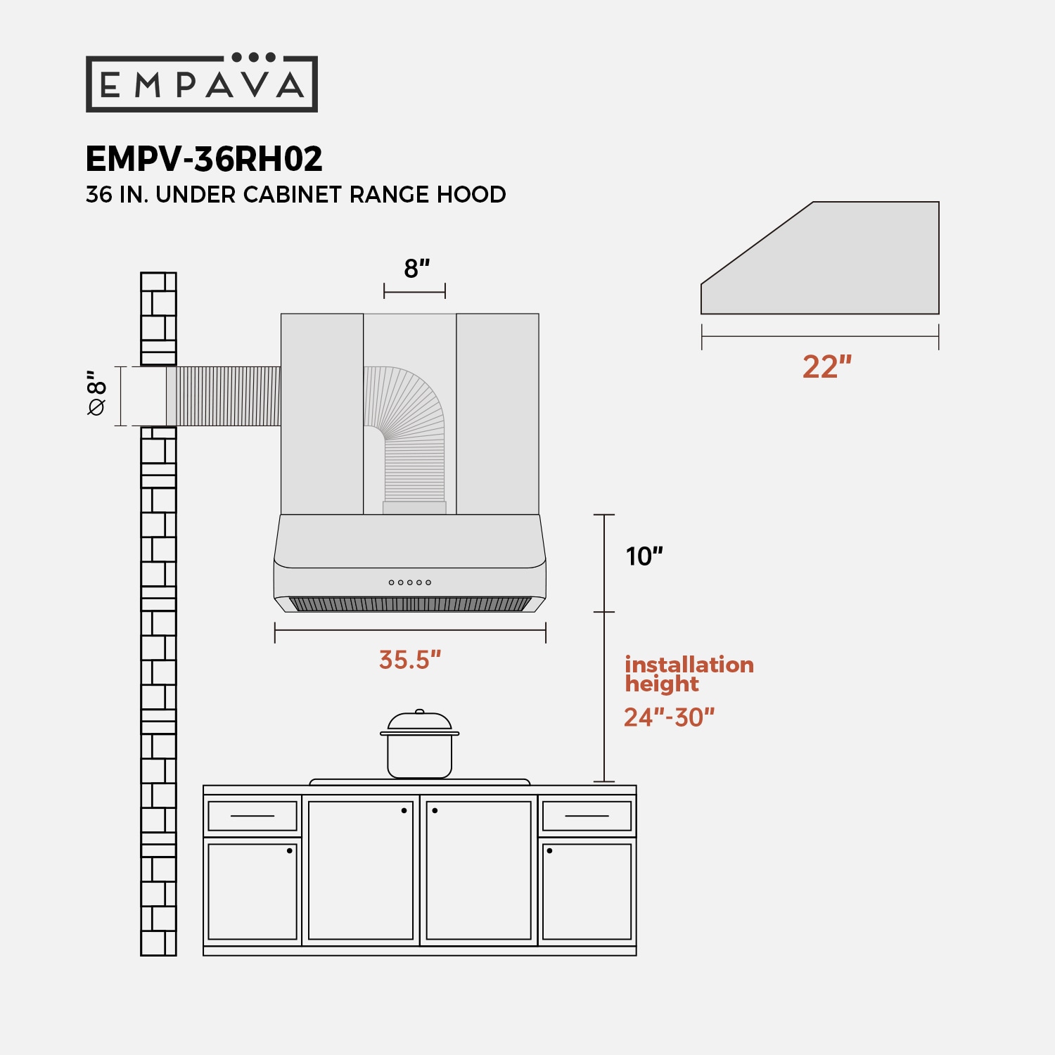 Empava EPA-RH02-36 Undercabinet-Range-Hoods - View #5