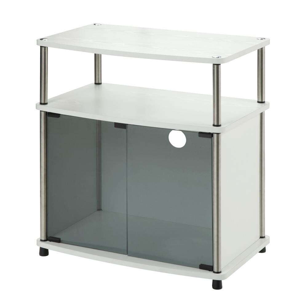 Convenience Concepts 151056W Designs2Go Modern/Contemporary White TV stand ( Accommodates TVs up to 50-in )