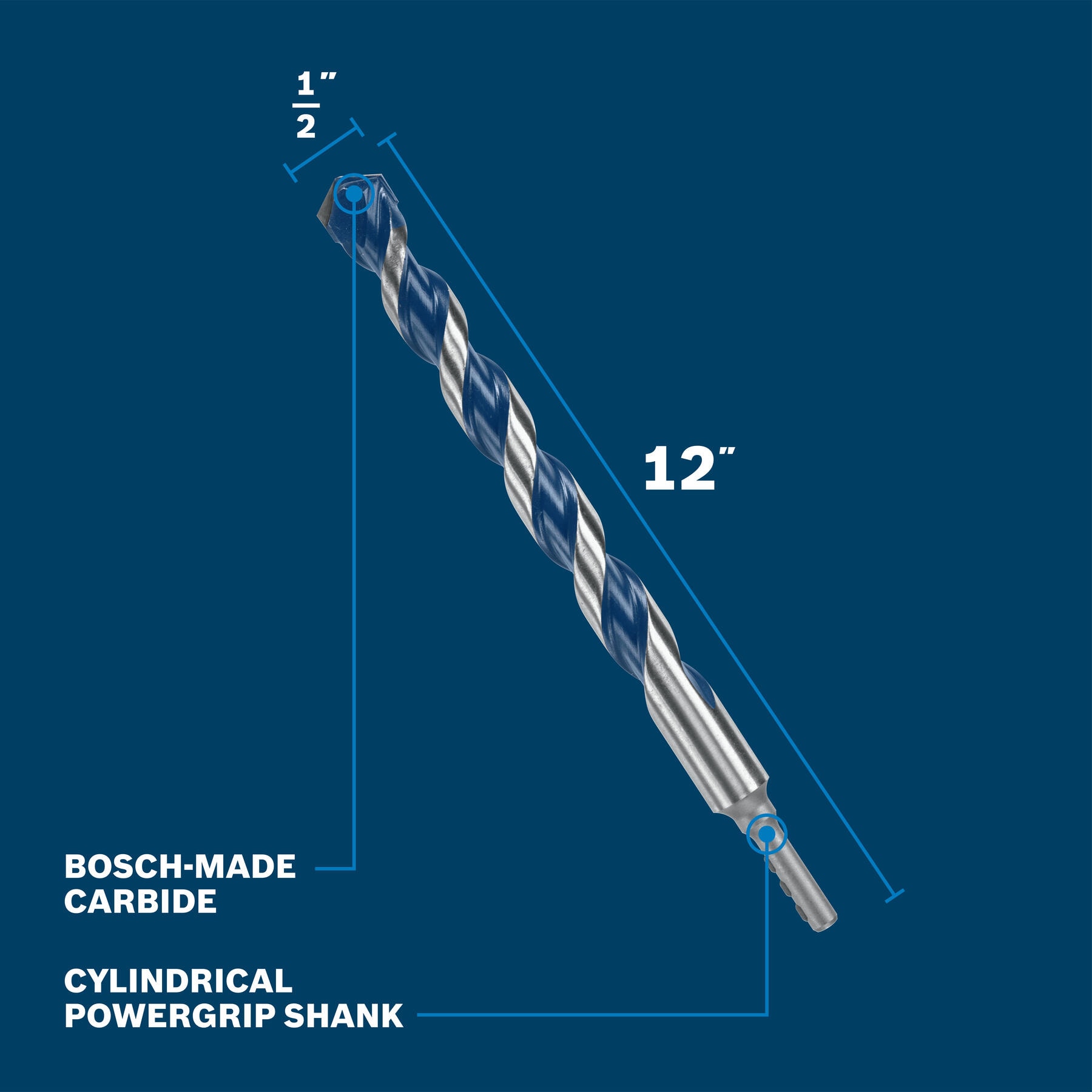 Bosch BXH18 Cement-Masonry-Drill-Bits - View #2