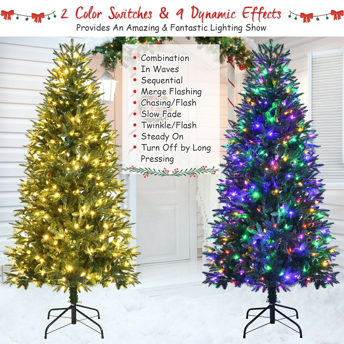 WELLFOR CM-HJY-23595US Artificial-Christmas-Trees - View #3