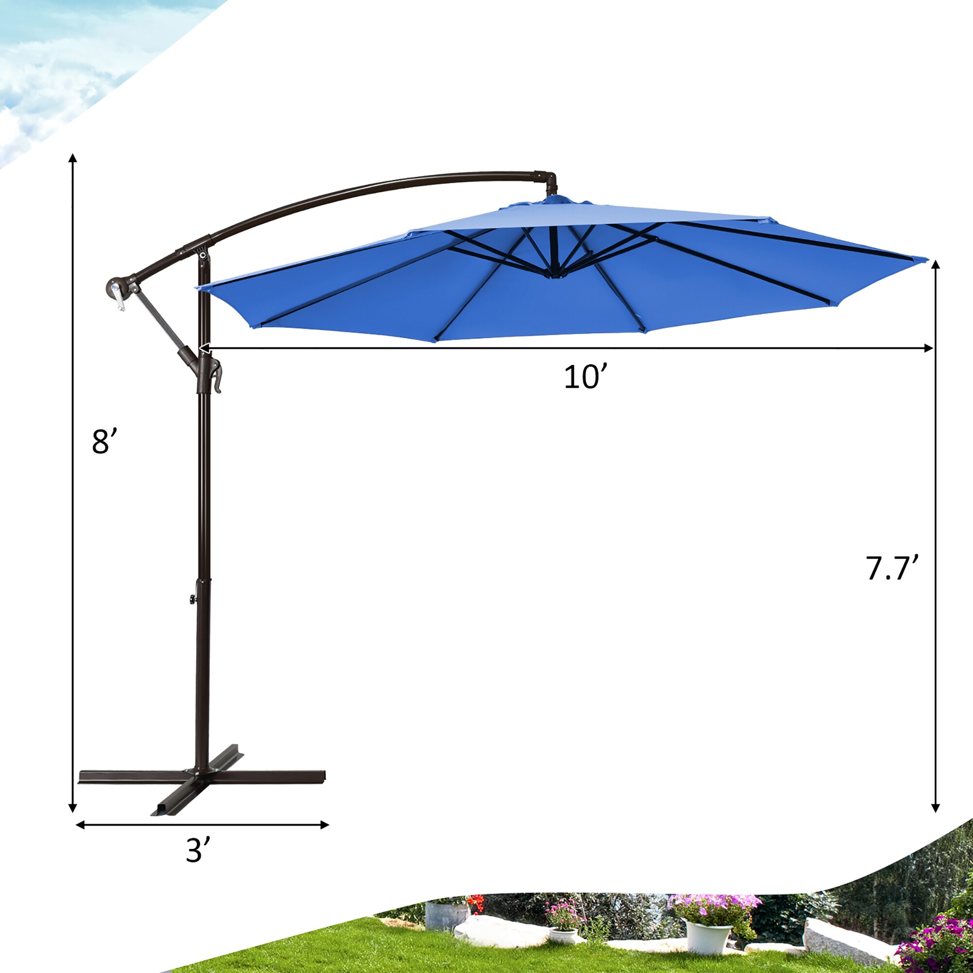 Costway OP70703NY Umbrellas-2 - View #9