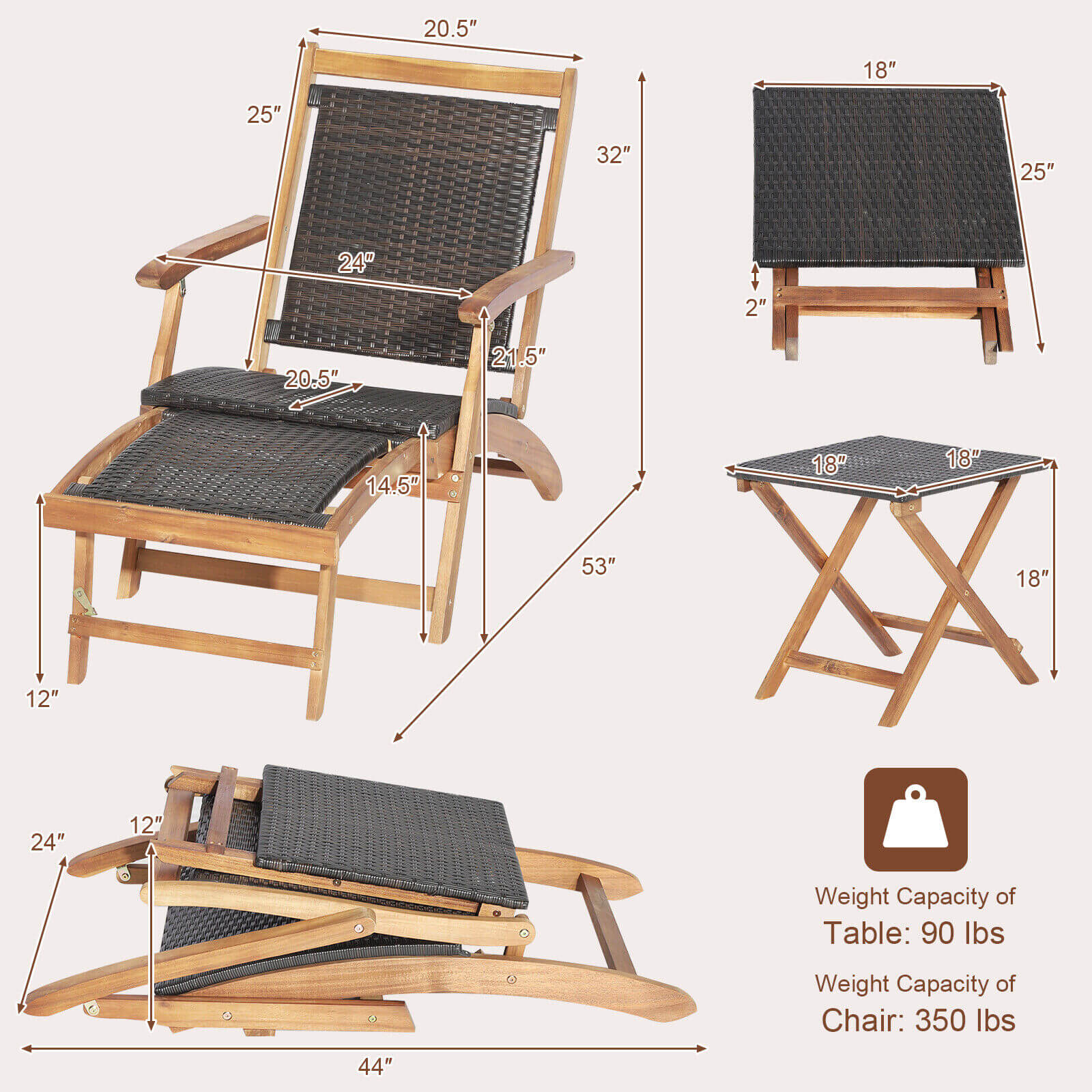 Slickblue D-CO-44207WH Patio-Chairs - View #5
