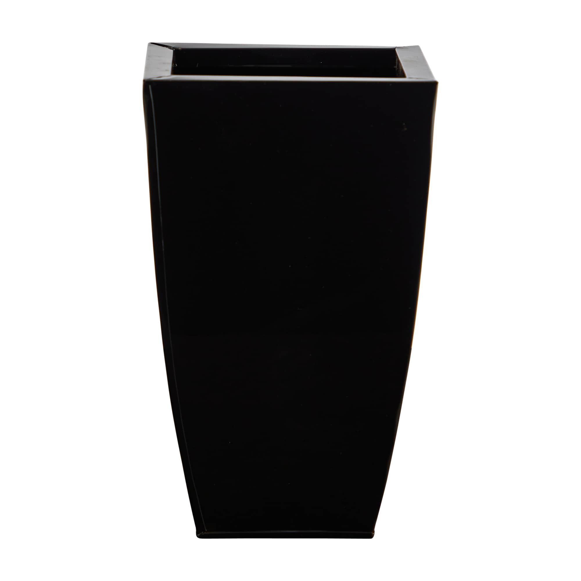 Nearly Natural 0818-S1-BK Black Metal Modern Vase