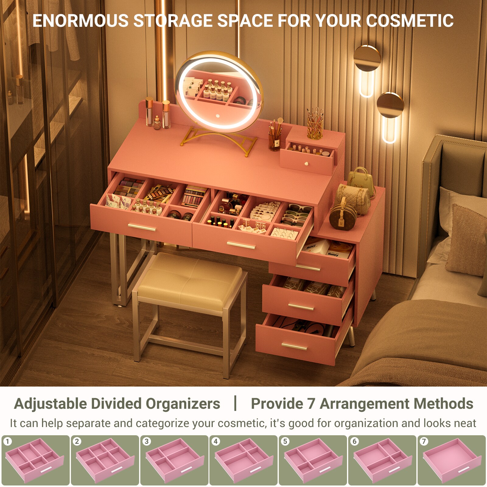 Aheaplus HZZ-6T-P Bedroom-Vanities - View #5