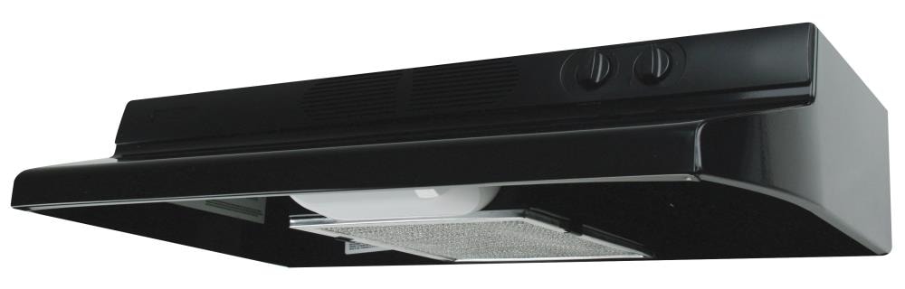 Air King ESQZ2306 30 inch Convertible 250-CFM Black Under Cabinet Range Hood