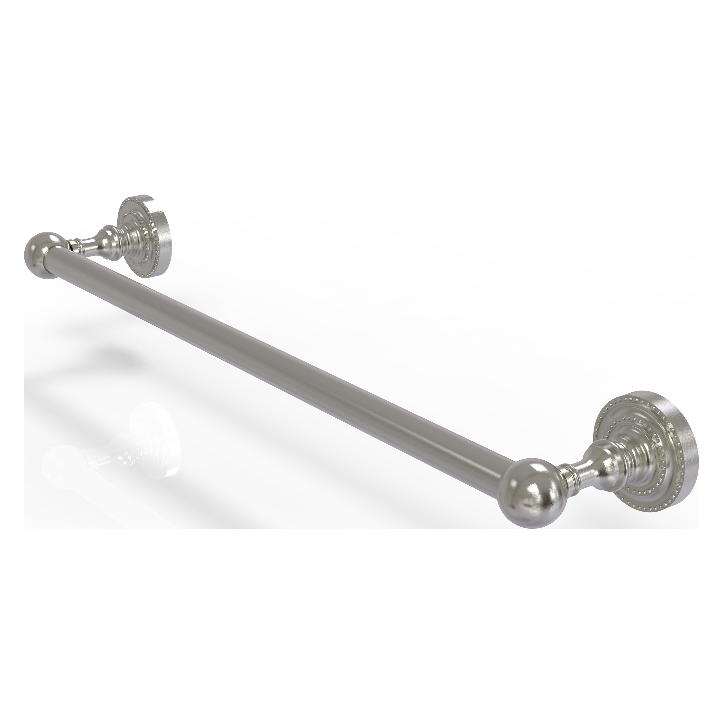 Allied Brass DT-41/24-SN Dottingham 24-in Satin Nickel Wall mount Single Towel Bar