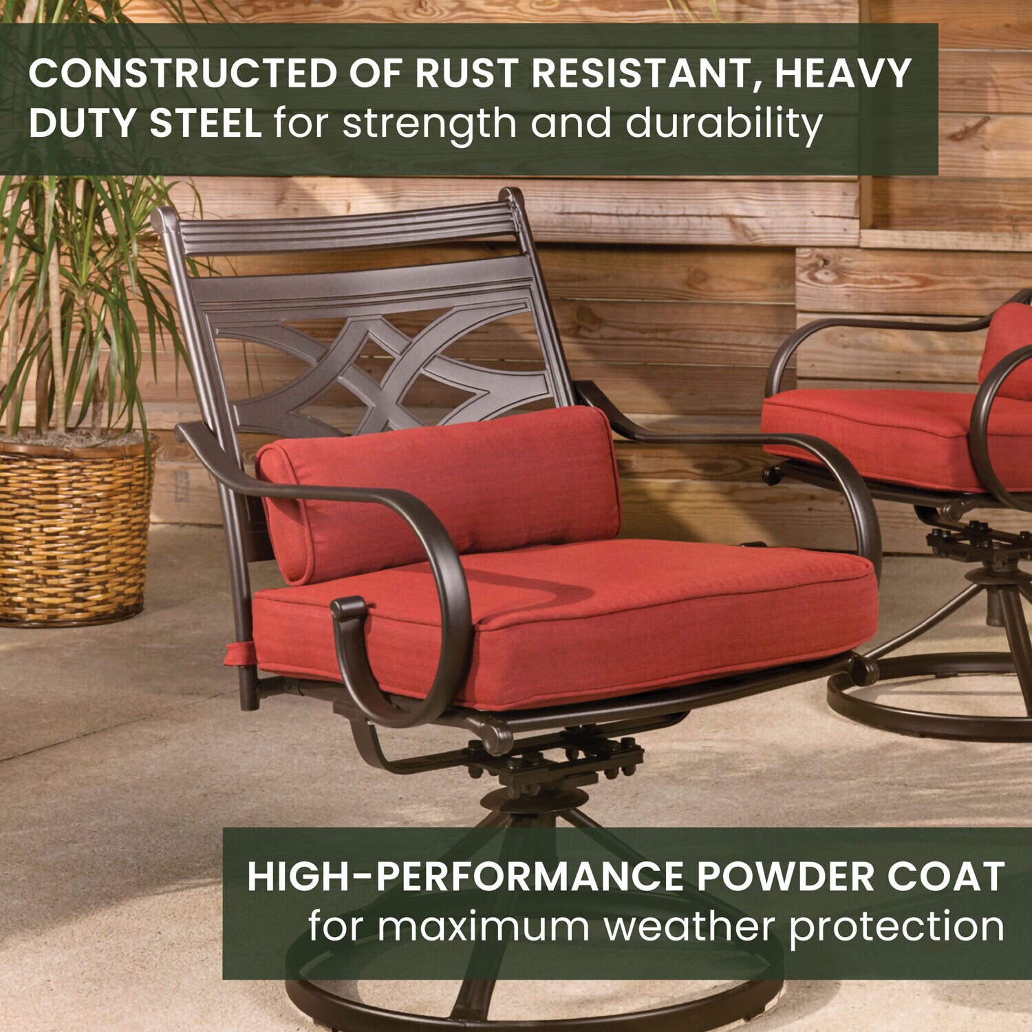 Hanover MCLRDN5PCSQSW4-CHL Patio-Dining-Sets - View #5