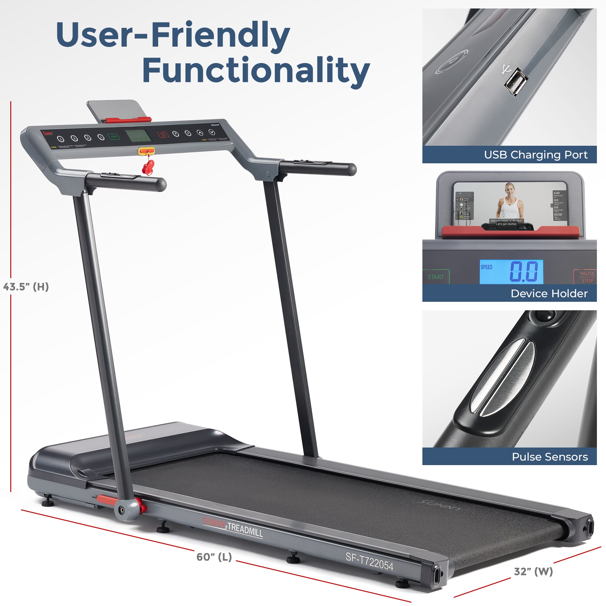 Sunny Health & Fitness SF-T722054 treadmills - View #4
