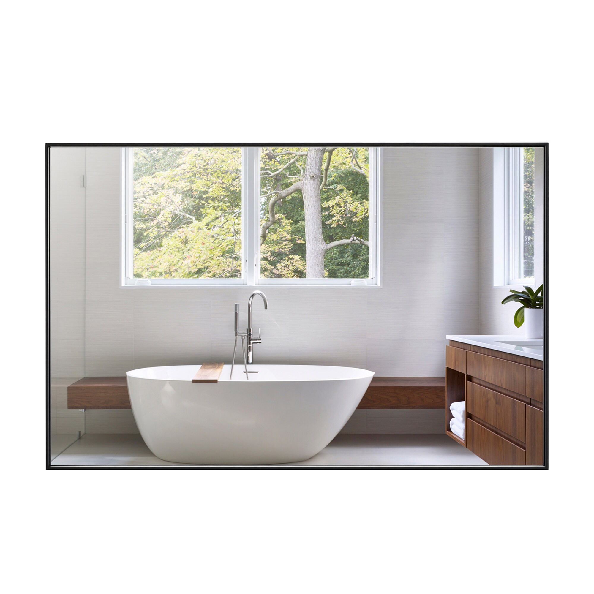 GETLEDEL MR-2525BK Framed-Bath-Mirrors - View #10