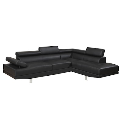 Faux Leather Sectional, Buchannan Faux Leather Sofa